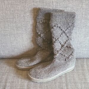 UGG Charcoal Knit Boots